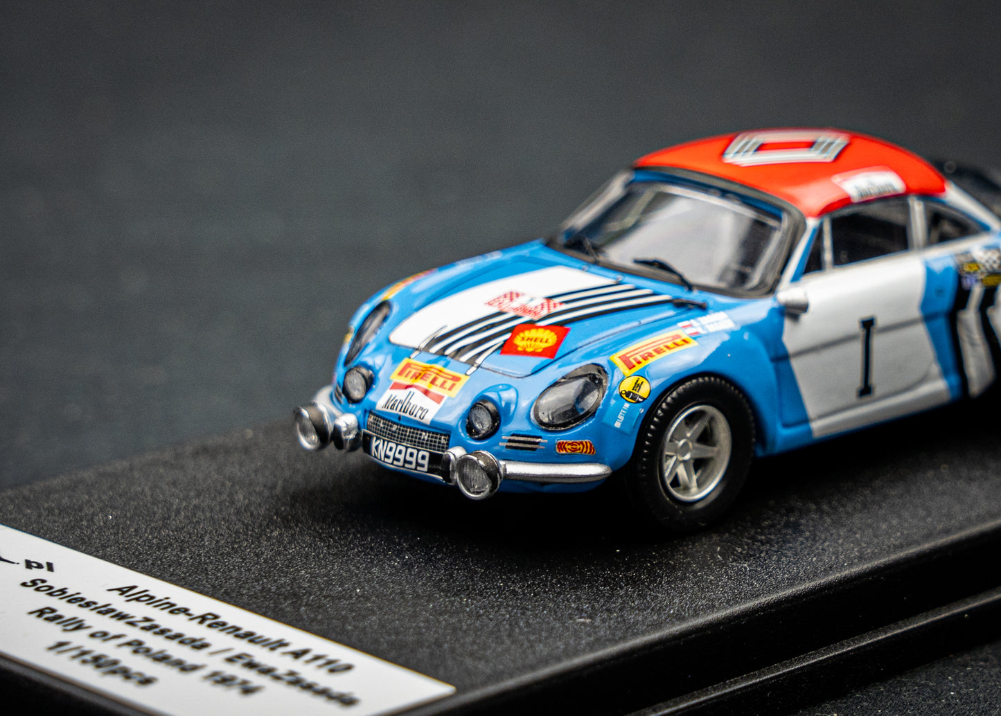 Renault Alpine A110 lim. 1/150 Stk. #1 S. Zasada / E. Zasada Rallye of Poland 1974 Trofeu 1:43