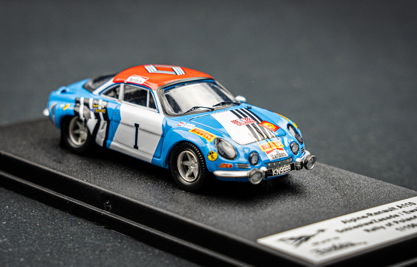 Renault Alpine A110 lim. 1/150 Stk. #1 S. Zasada / E. Zasada Rallye of Poland 1974 Trofeu 1:43