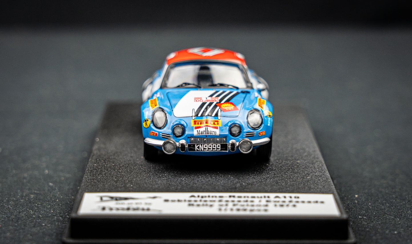 Renault Alpine A110 lim. 1/150 Stk. #1 S. Zasada / E. Zasada Rallye of Poland 1974 Trofeu 1:43