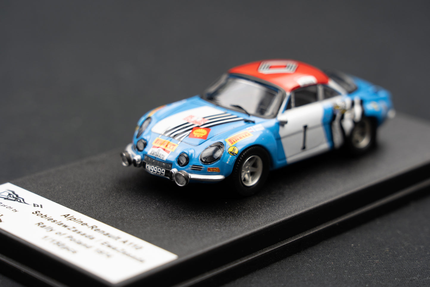 Renault Alpine A110 lim. 1/150 Stk. #1 S. Zasada / E. Zasada Rallye of Poland 1974 Trofeu 1:43