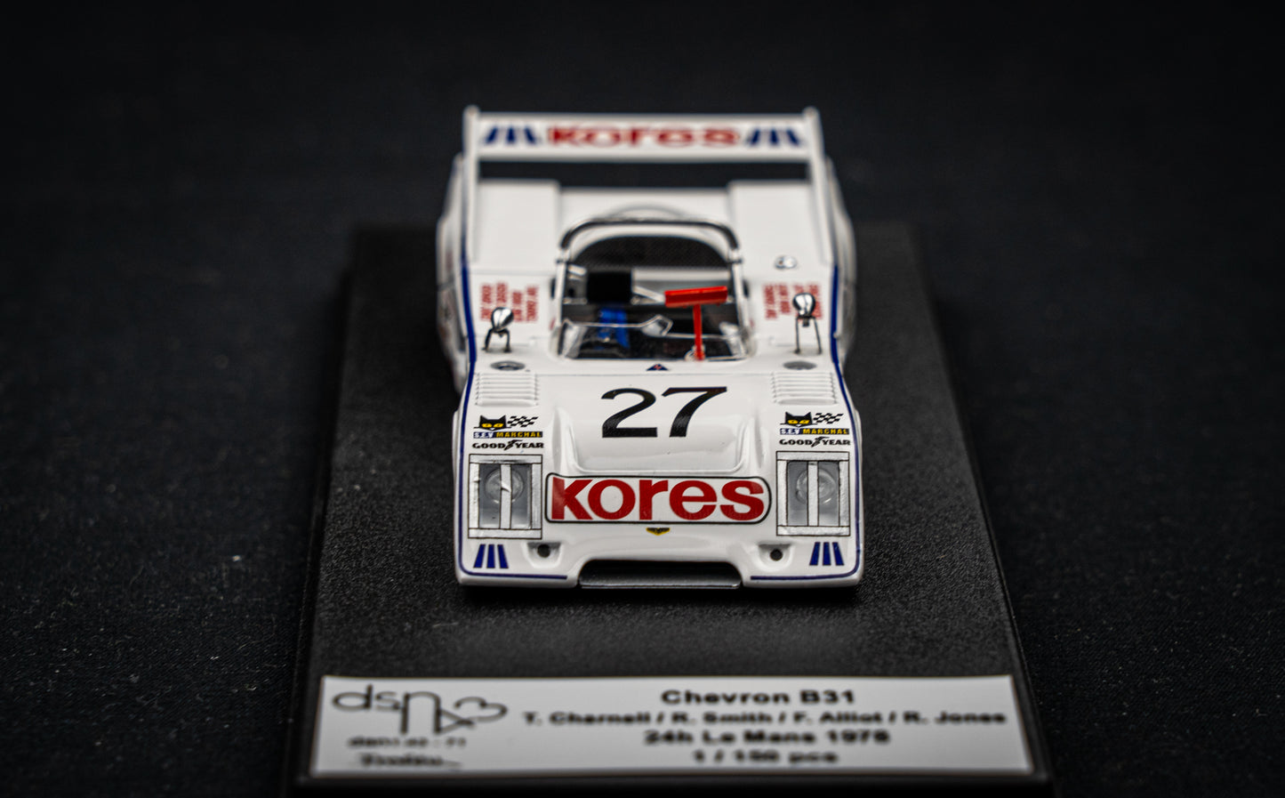 Chevron B31 lim. 1/150 Stk. #27 Charnell/Smith/Alliot/Jones 24h LeMans 1978 DSN Trofeu 1:43