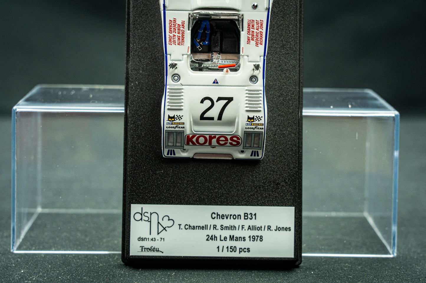 Chevron B31 lim. 1/150 Stk. #27 Charnell/Smith/Alliot/Jones 24h LeMans 1978 DSN Trofeu 1:43