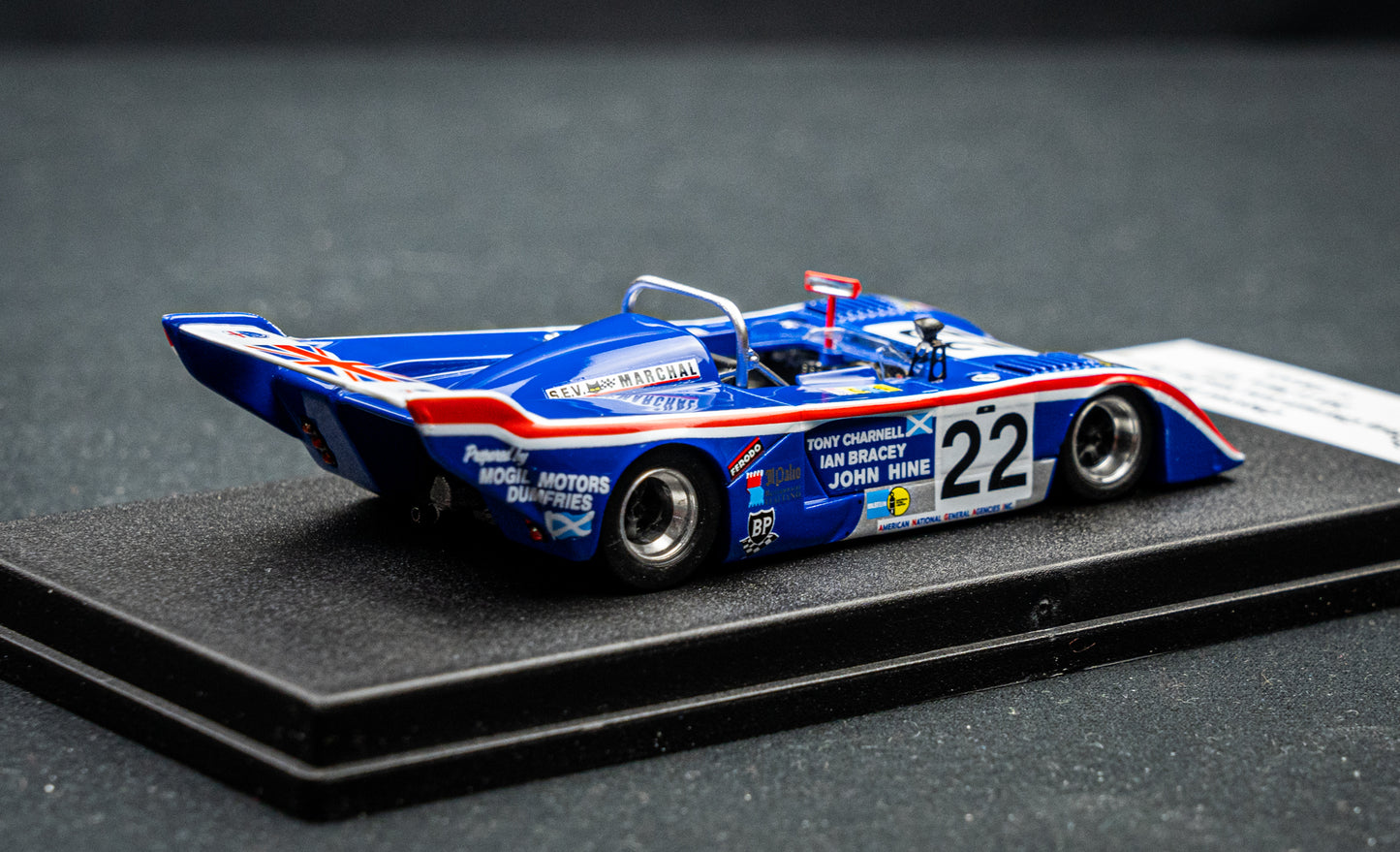 Chevron B31 lim. 1/150 Stk. #22 Charnell / Hine / Barcey 24h LeMans 1977 DSN Trofeu 1:43