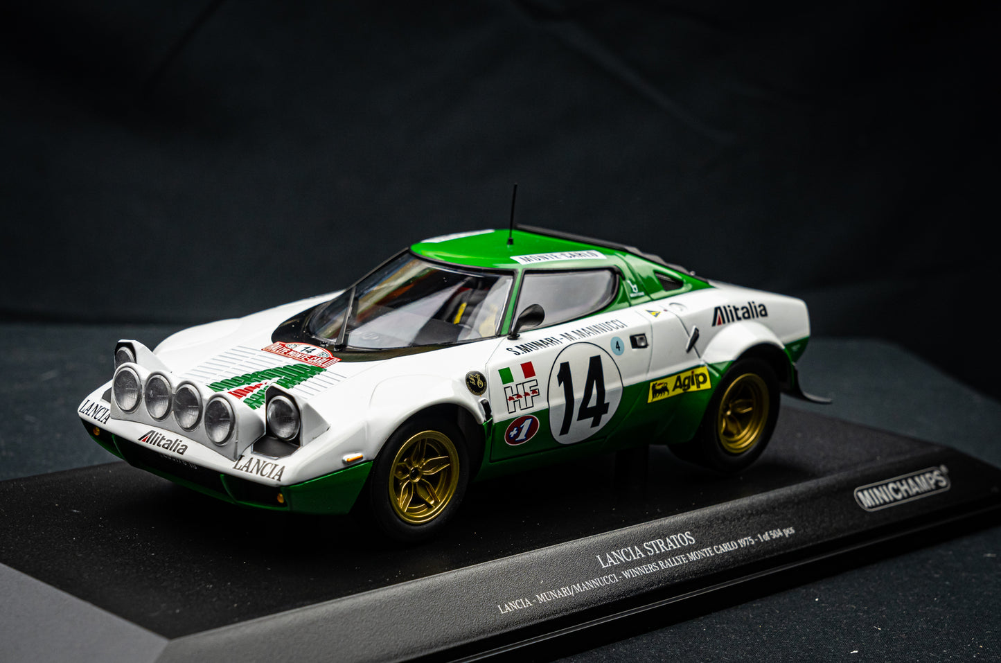 Lancia Stratos lim. edition 504 pcs. #14 Munari / Mannucci Winner Rallye Monte Carlo 1975 1:18