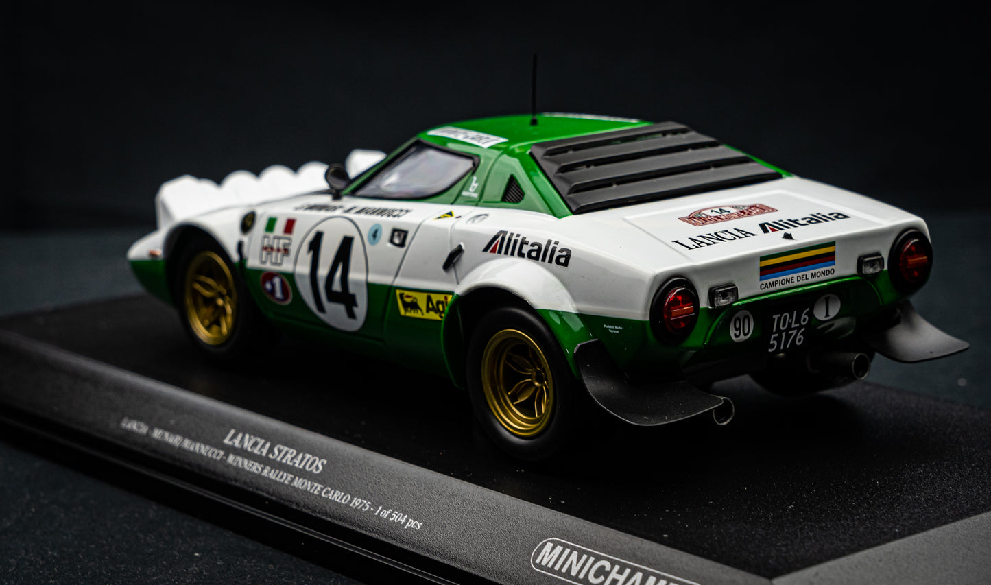 Lancia Stratos lim. edition 504 pcs. #14 Munari / Mannucci Winner Rallye Monte Carlo 1975 1:18