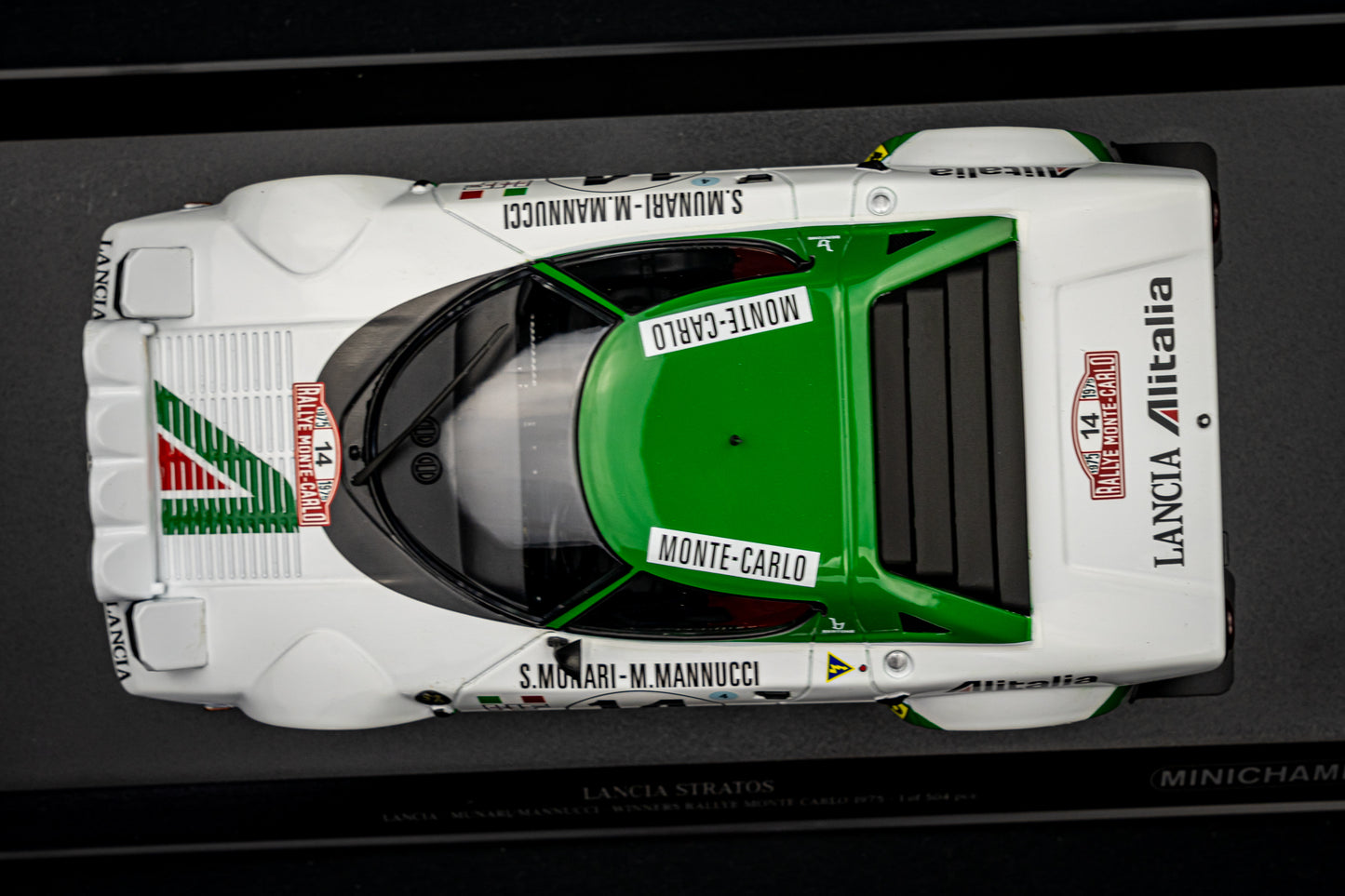 Lancia Stratos lim. edition 504 pcs. #14 Munari / Mannucci Winner Rallye Monte Carlo 1975 1:18