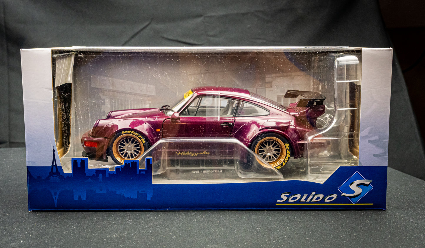 Porsche 911 (964) RWB Hekigyoku purple - Solido 1:18
