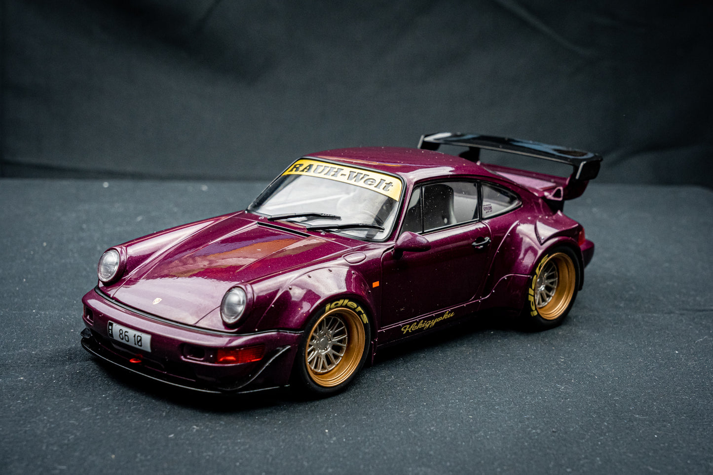 Porsche 911 (964) RWB Hekigyoku purple - Solido 1:18