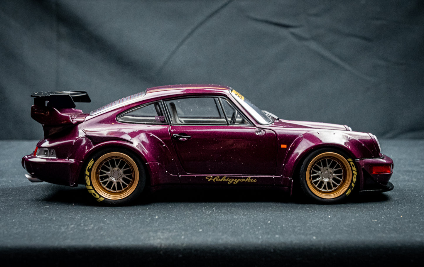 Porsche 911 (964) RWB Hekigyoku purple - Solido 1:18