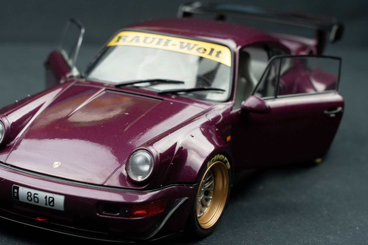 Porsche 911 (964) RWB Hekigyoku purple - Solido 1:18