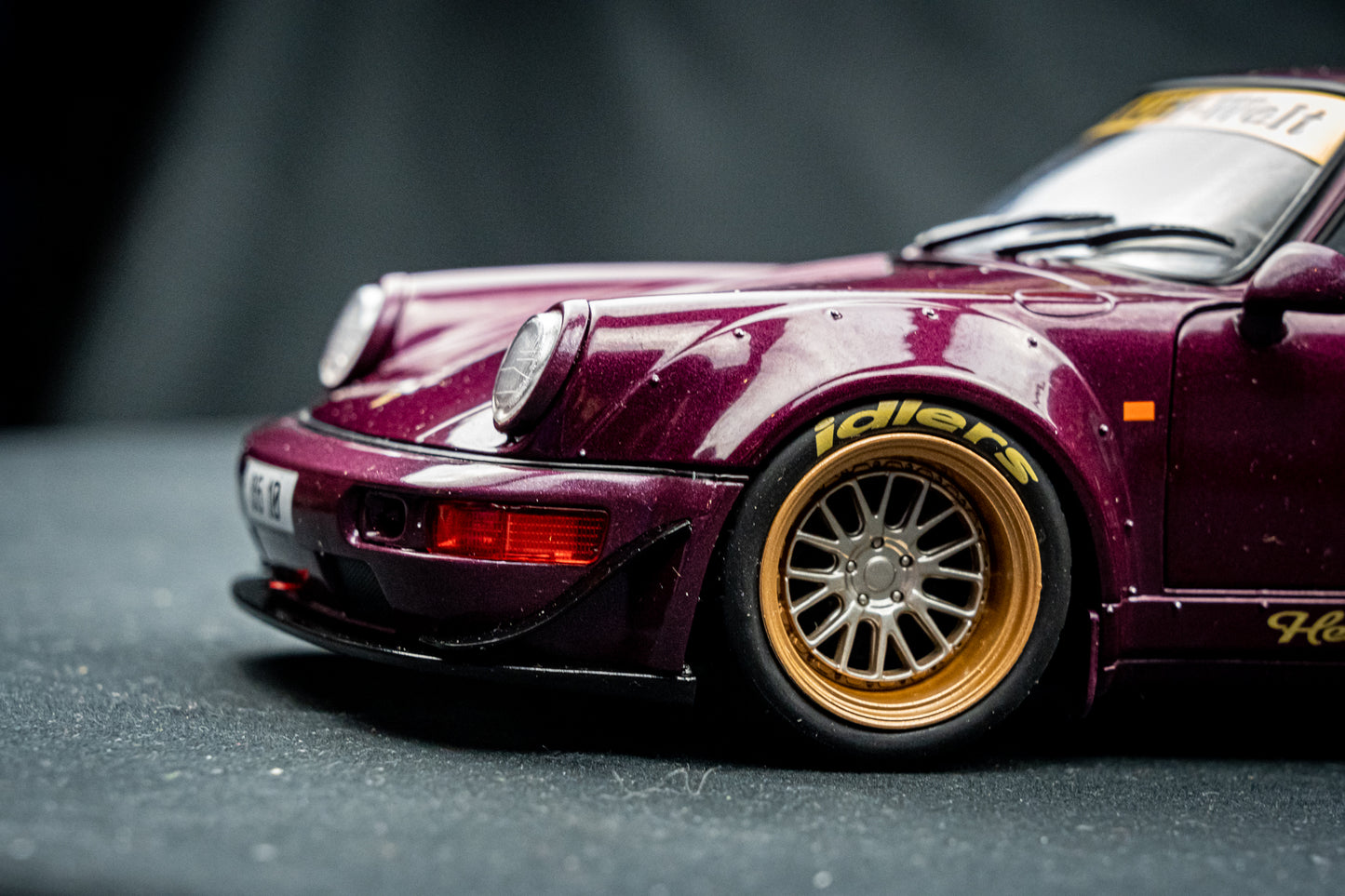 Porsche 911 (964) RWB Hekigyoku purple - Solido 1:18