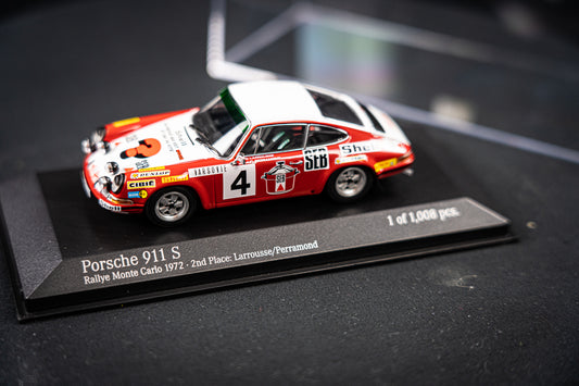 Porsche 911 S 2nd Place Monte Carlo Rallye 1972 Minichamps 1:43 lim. edition