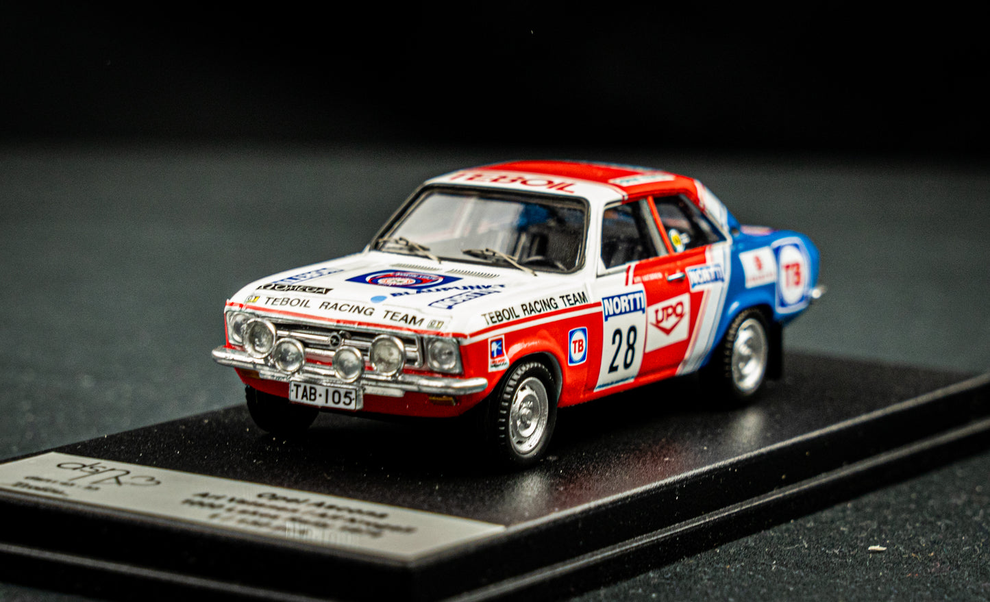 Opel Ascona - Lim. Edition 1 / 150 #28 Ari Vatanen / Alf Krogell - 1000 Lakes Rallye 1974