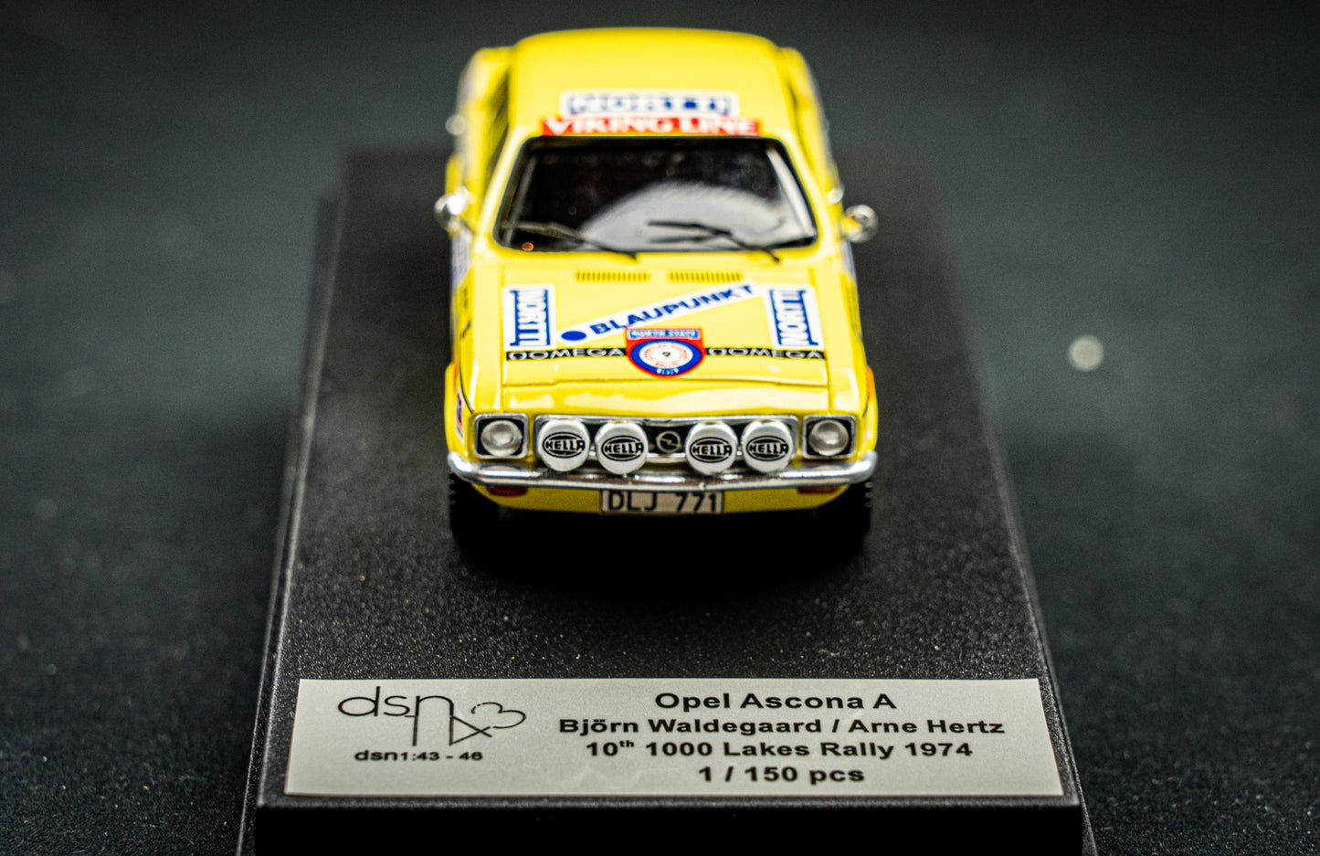 Opel Ascona A - Lim. Edition 1 / 150 #9 B. Waldegaard / A. Hertz - 10th 1000 Lakes Rallye 1974