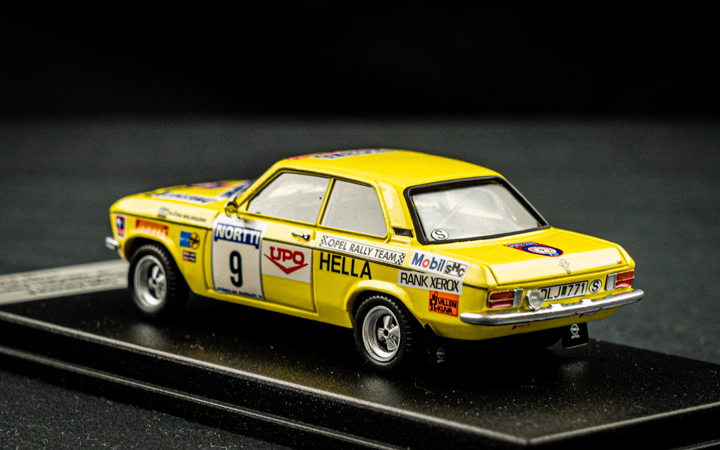 Opel Ascona A - Lim. Edition 1 / 150 #9 B. Waldegaard / A. Hertz - 10th 1000 Lakes Rallye 1974