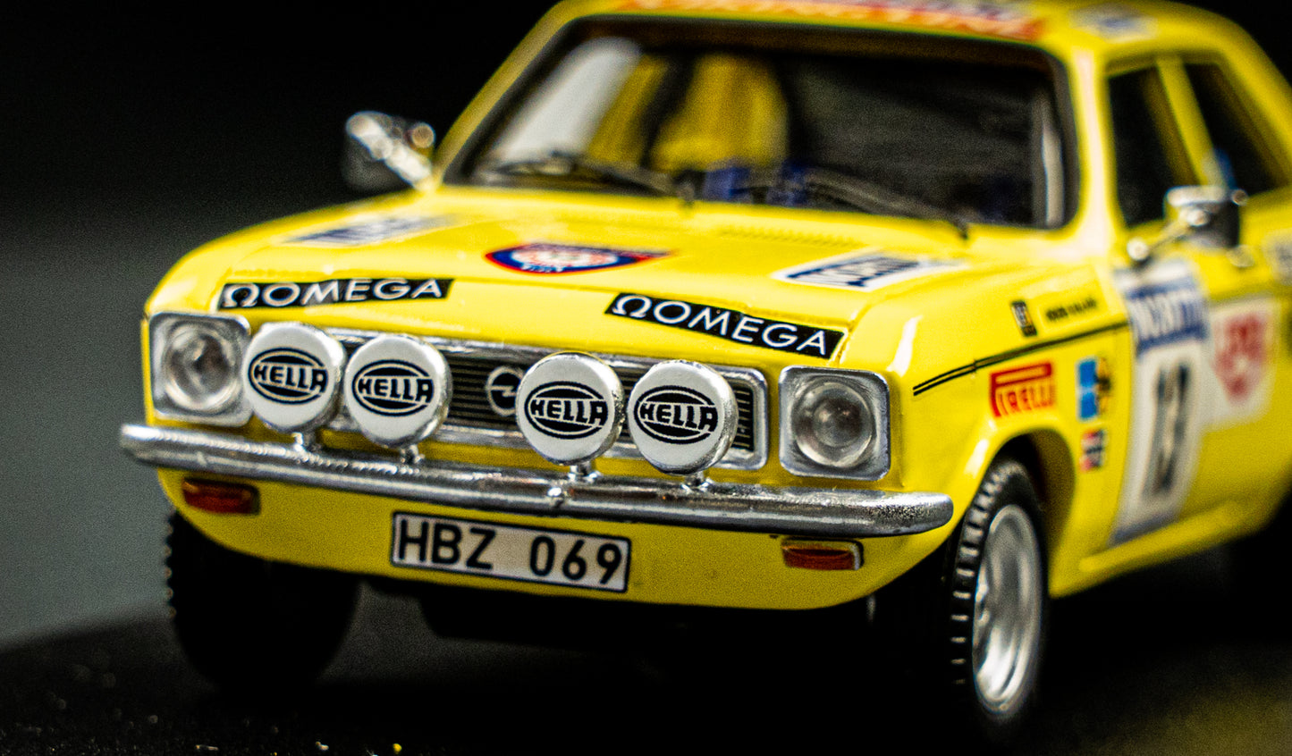 Opel Ascona A - Lim. Edition 1/150 #13 Kullang / Anderson - 8th 1000 Lakes Rallye 1974