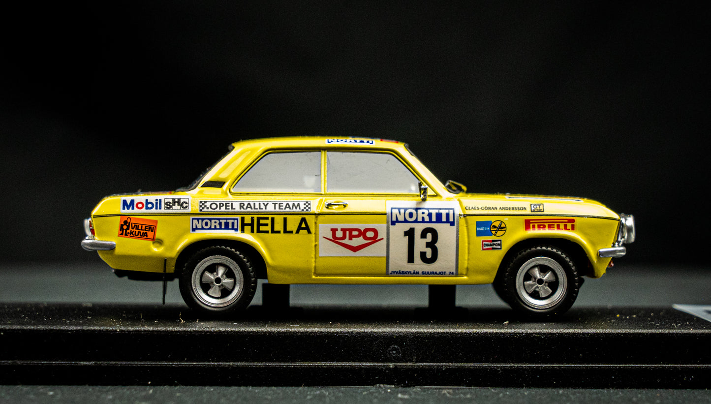 Opel Ascona A - Lim. Edition 1/150 #13 Kullang / Anderson - 8th 1000 Lakes Rallye 1974