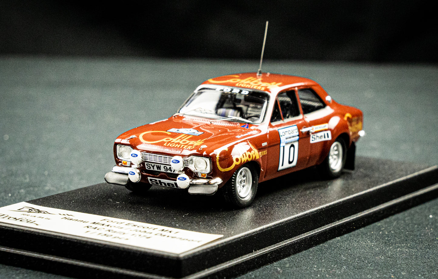Ford Escort Mk 1 #10 H.Mikkola / J. Davenport RAC Rallye 1974 lim. Edition 1 / 150 Stk. 1:43