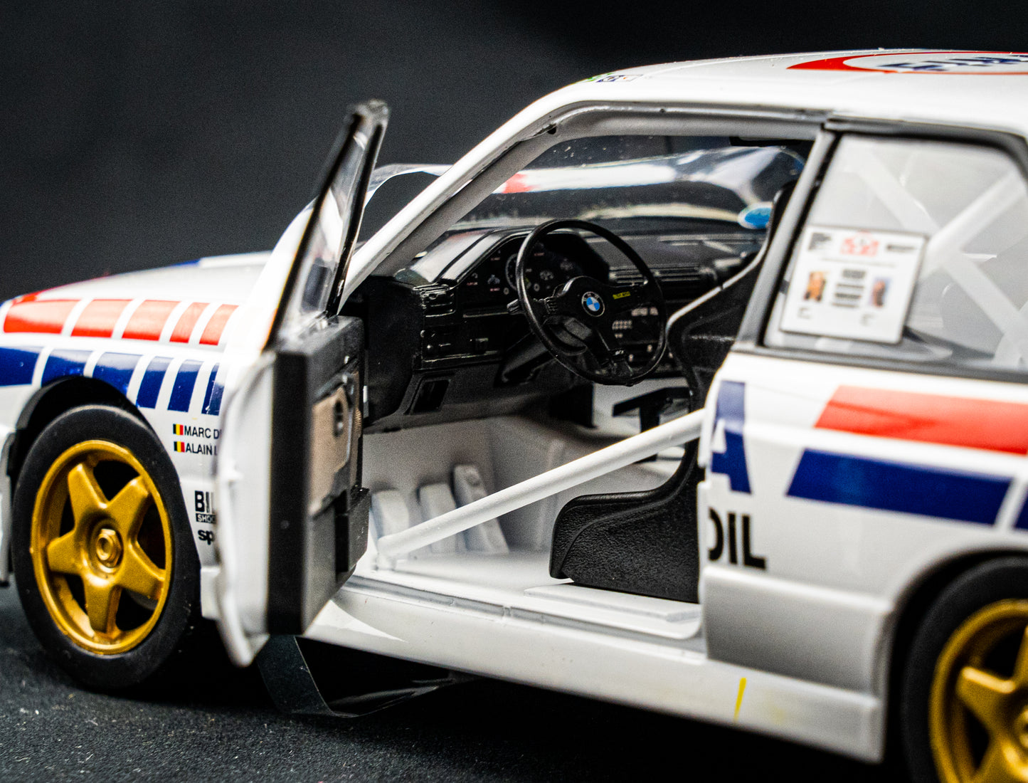 BMW M3 E30 #18 Mark Duez / Alain Lopes - Rallye Monte Carlo 1989 - Solido 1:18