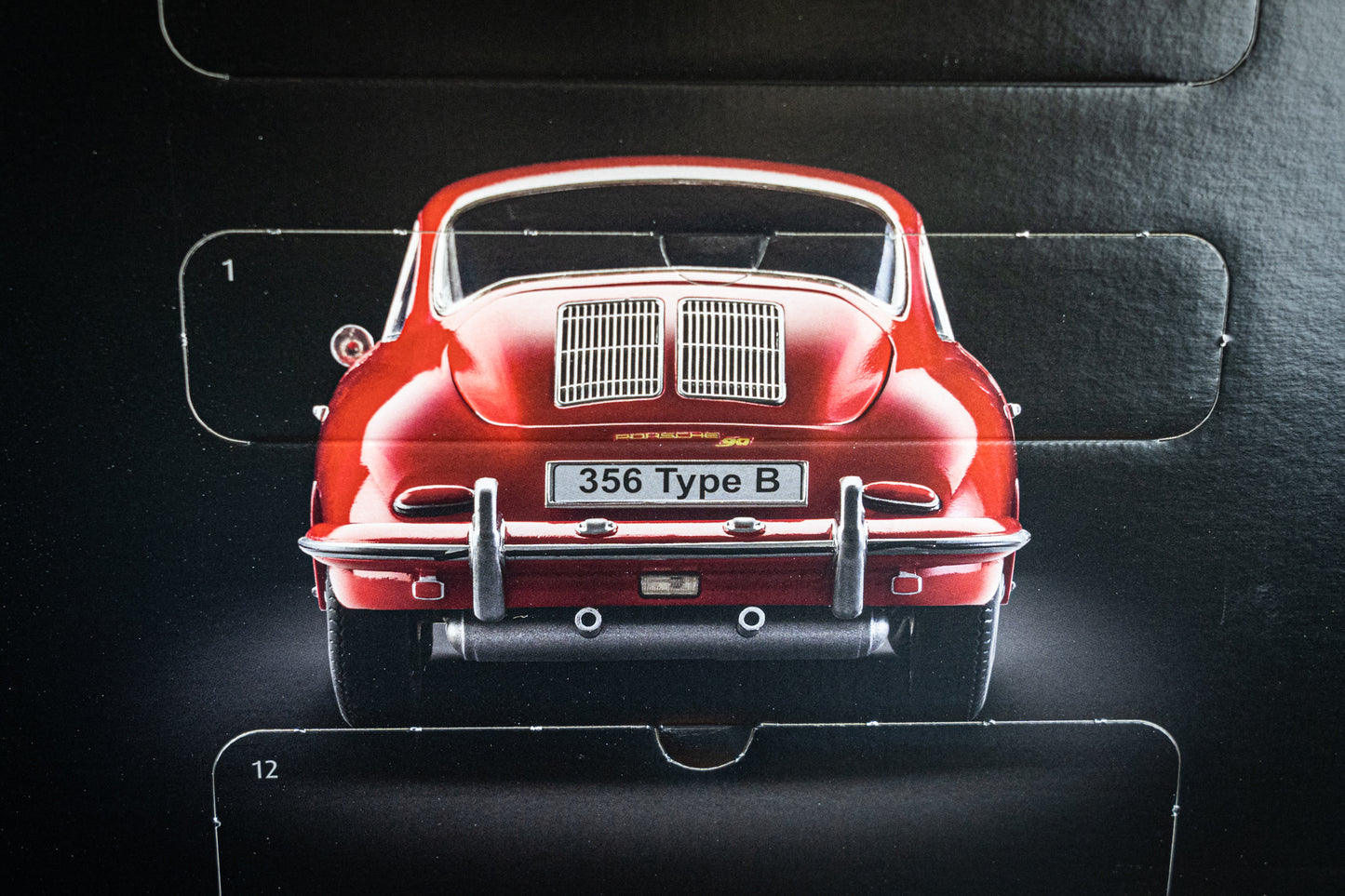 Porsche 356 B Coupe - Adventkalender mit 127 Teilen in 1:16