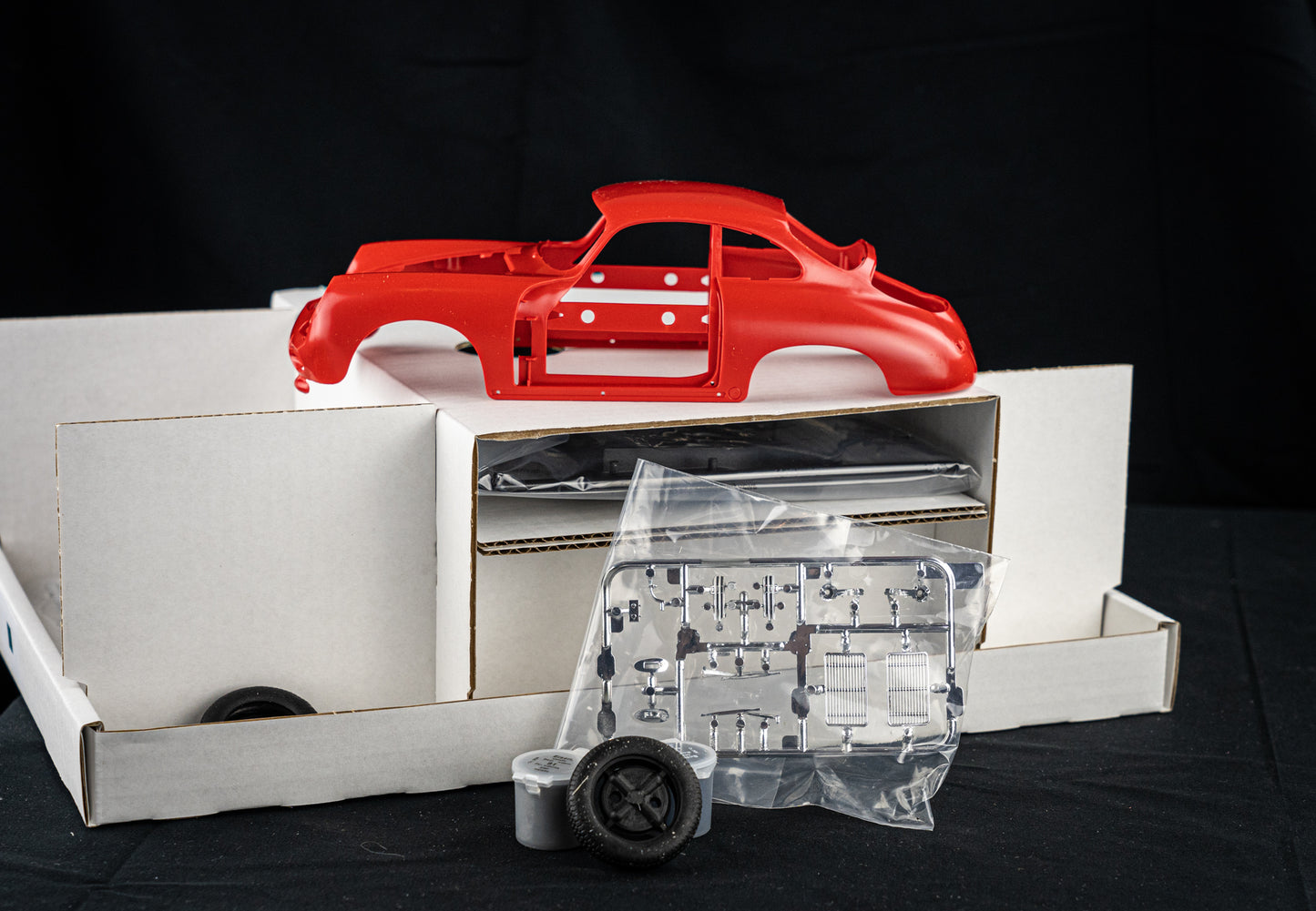 Porsche 356 B Coupe - Adventkalender mit 127 Teilen in 1:16