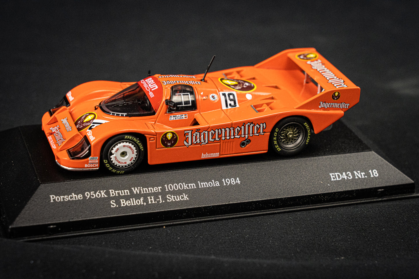 Porsche 956K Brun #19 - Winner 1000km Imola 1984 Bellof / Stuck 1:43