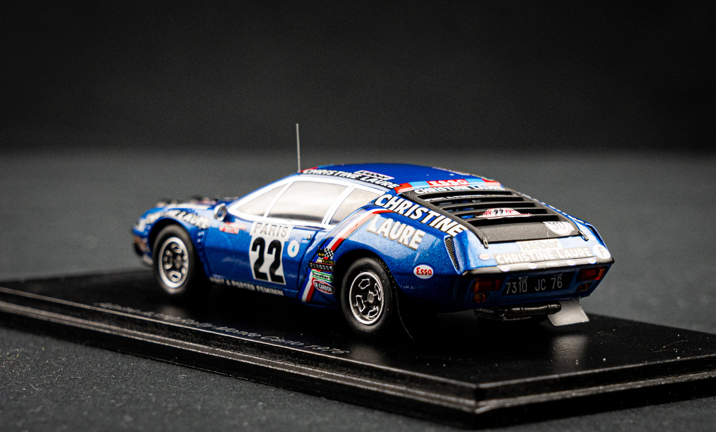 Renault Alpine A310 #22 J. Henry / M. Gelin - Rallye Monte Carlo 1976 - Spark 1:43