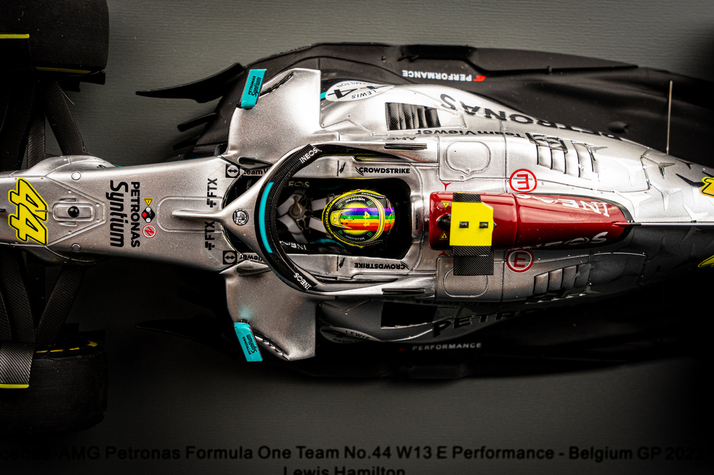 Lewis Hamilton #44 Mercedes AMG W13E performance Belgian GP 2022, Spark 1:18