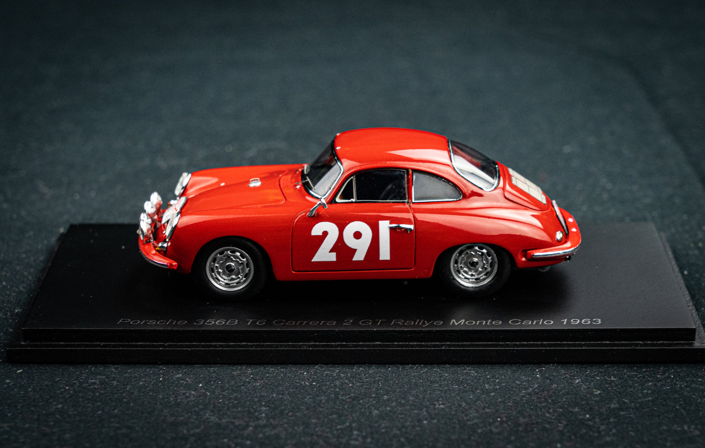 Porsche 356B T6 Carrera 2 GT #291 Walter / Stock - Rallye Monte Carlo 1963 - Spark 1:43