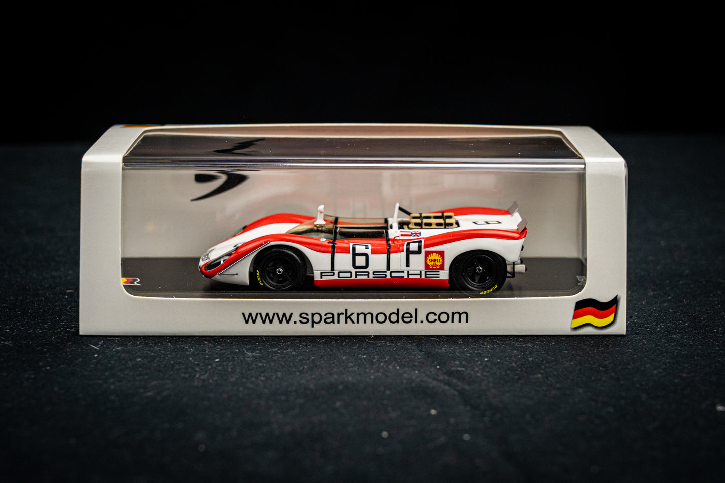 Porsche 908-2 no.6 lim. 500 Stk. R. Lins / R. Attwood - 4th 1000km Nürburgring 1969 - Spark 1:43