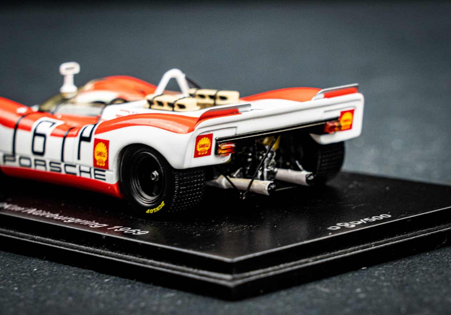 Porsche 908-2 no.6 lim. 500 Stk. R. Lins / R. Attwood - 4th 1000km Nürburgring 1969 - Spark 1:43