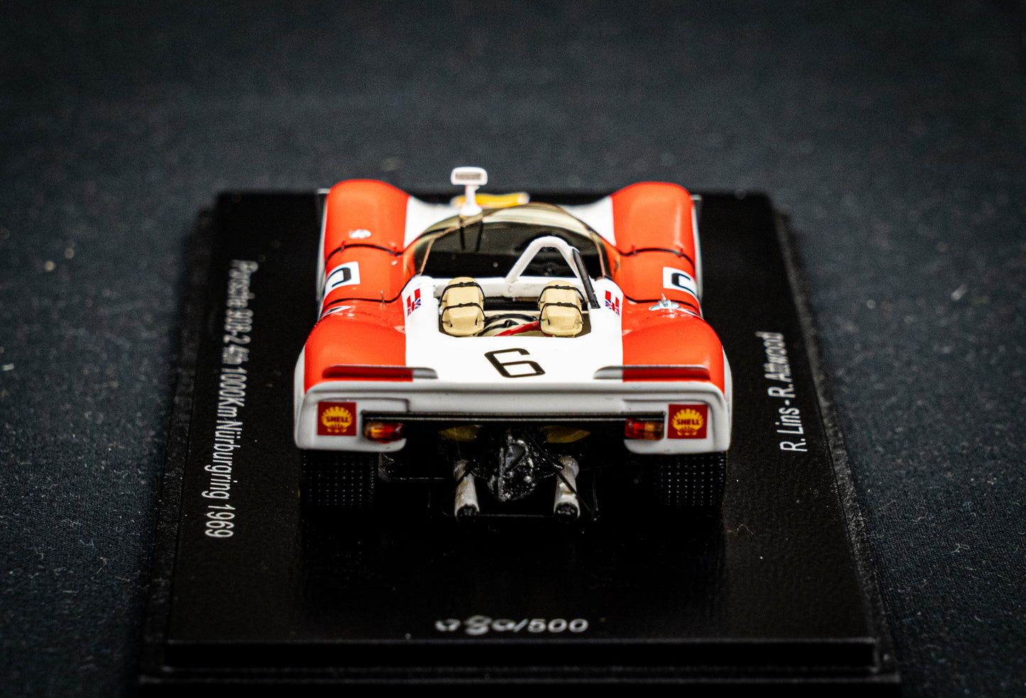 Porsche 908-2 no.6 lim. 500 Stk. R. Lins / R. Attwood - 4th 1000km Nürburgring 1969 - Spark 1:43