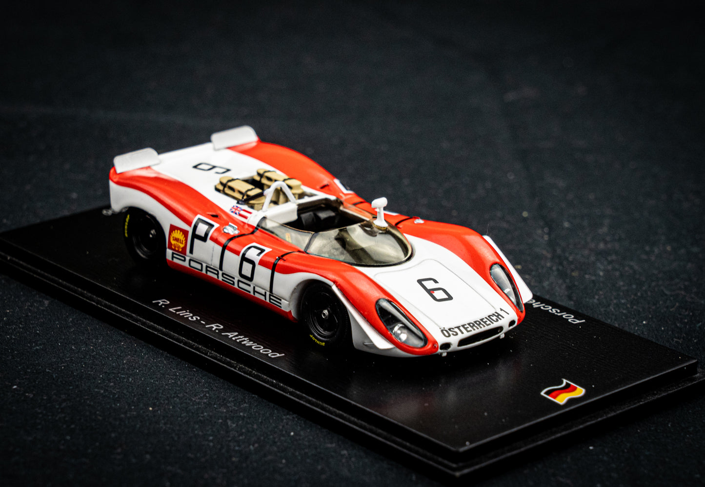 Porsche 908-2 no.6 lim. 500 Stk. R. Lins / R. Attwood - 4th 1000km Nürburgring 1969 - Spark 1:43