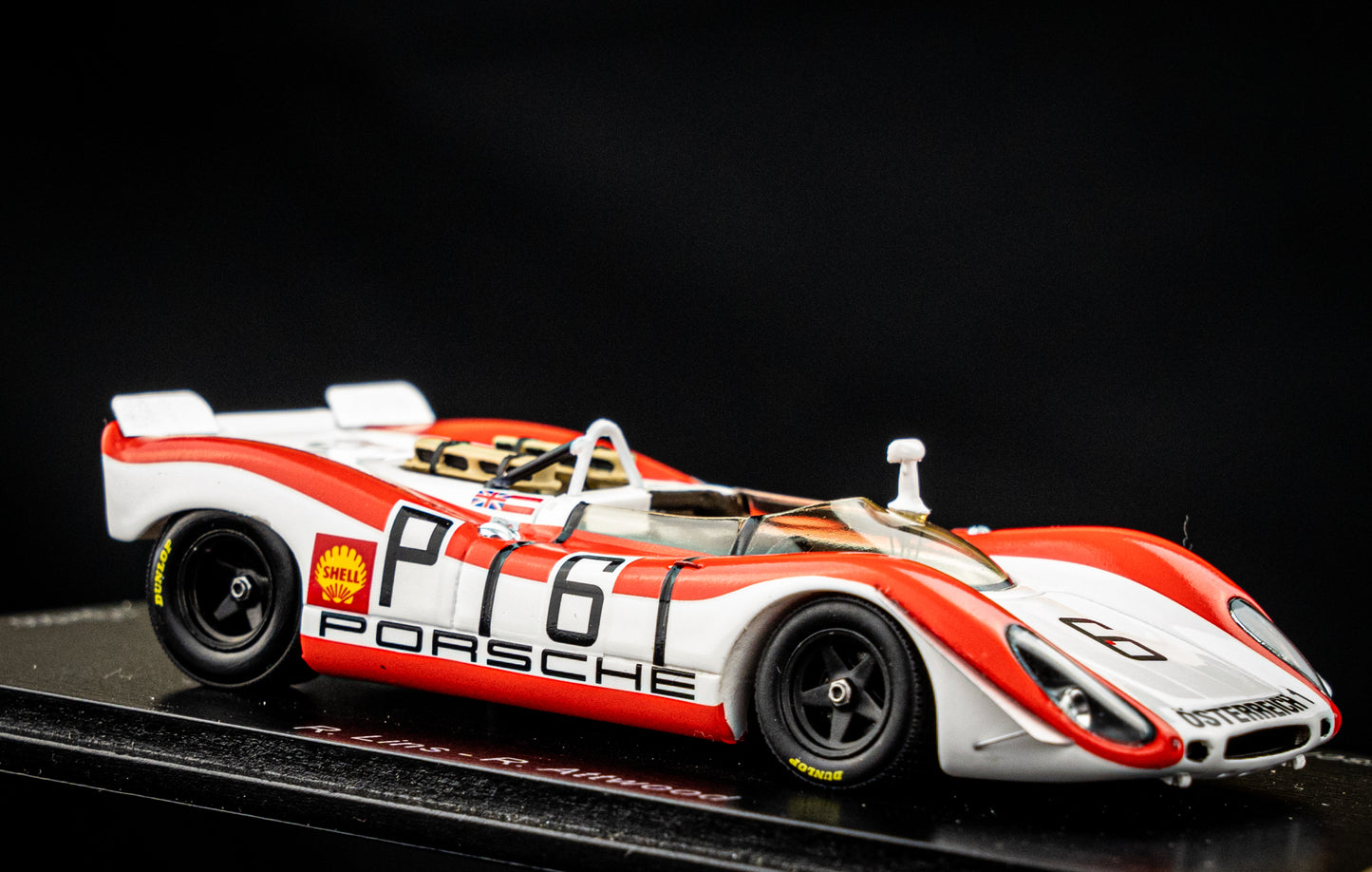 Porsche 908-2 no.6 lim. 500 Stk. R. Lins / R. Attwood - 4th 1000km Nürburgring 1969 - Spark 1:43