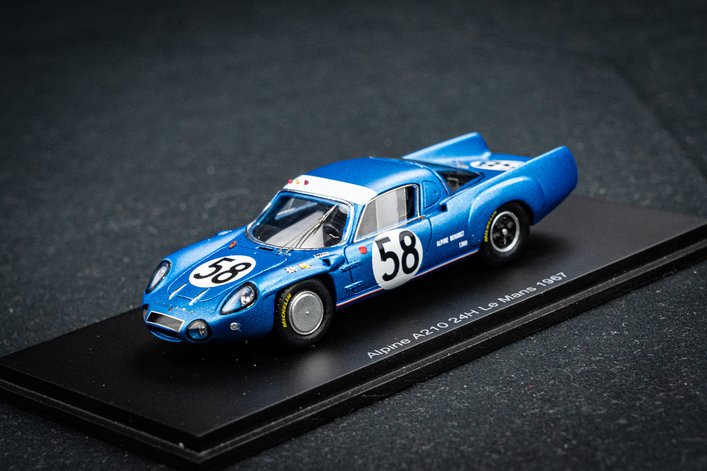 Alpine A210 #58 P. Vidal / L. Cella - 24h LeMans 1967 - Spark 1:43