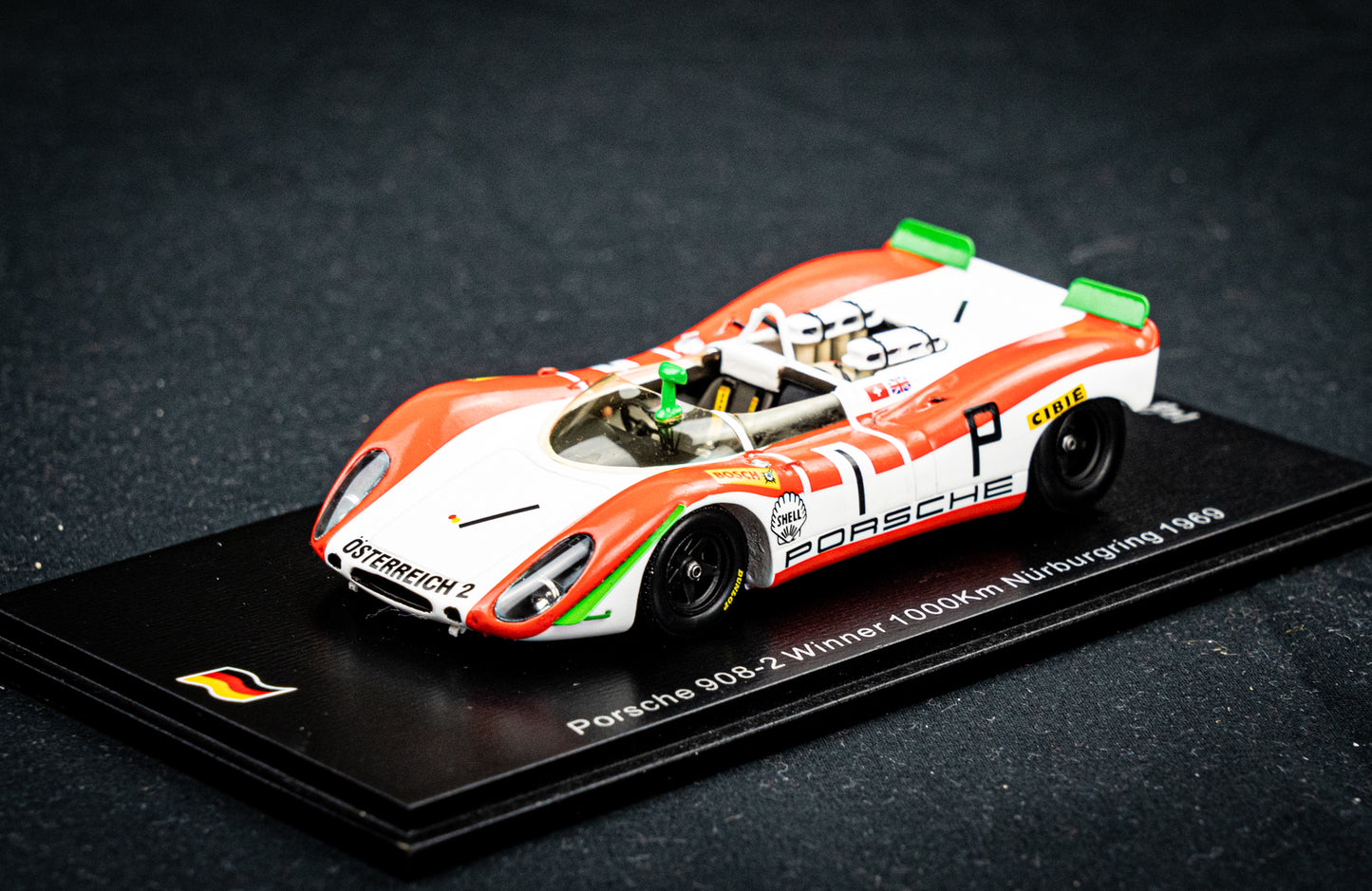 Porsche 908-2 #1 lim. 500 Stk. J. Siffert / B. Redman - Winner 1000km Nürburgring 1969 - Spark 1:43