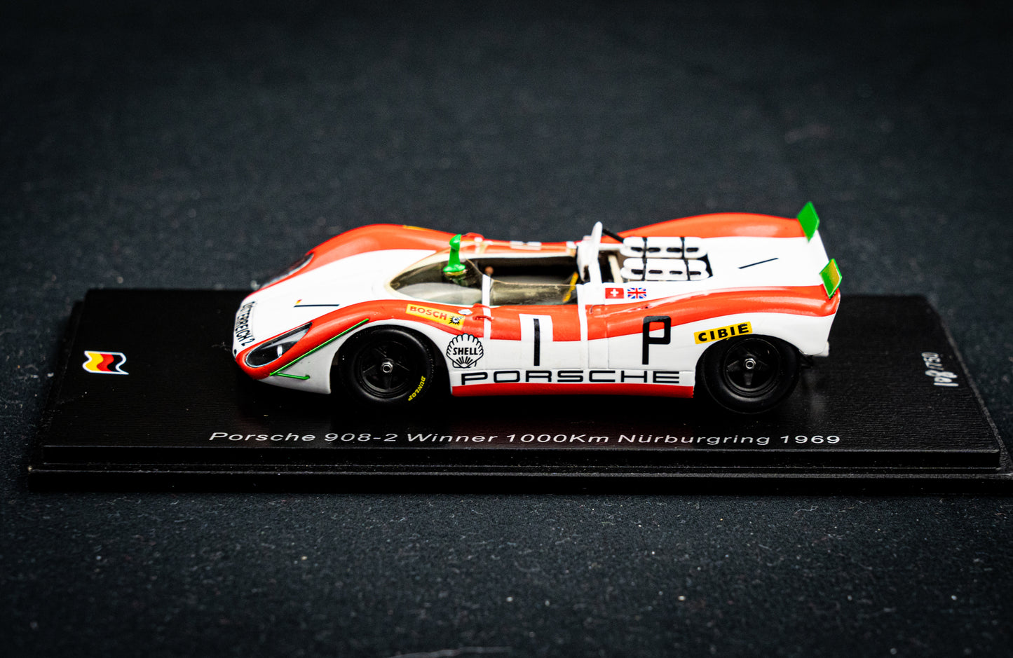 Porsche 908-2 #1 lim. 500 Stk. J. Siffert / B. Redman - Winner 1000km Nürburgring 1969 - Spark 1:43