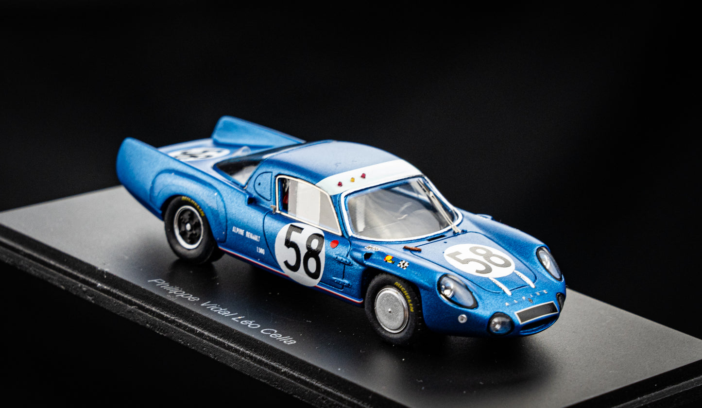 Alpine A210 #58 P. Vidal / L. Cella - 24h LeMans 1967 - Spark 1:43