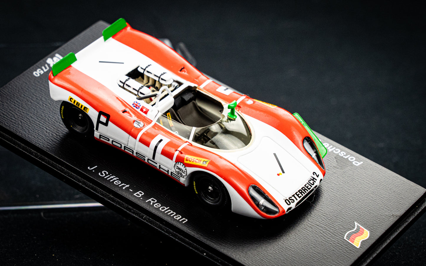 Porsche 908-2 #1 lim. 500 Stk. J. Siffert / B. Redman - Winner 1000km Nürburgring 1969 - Spark 1:43