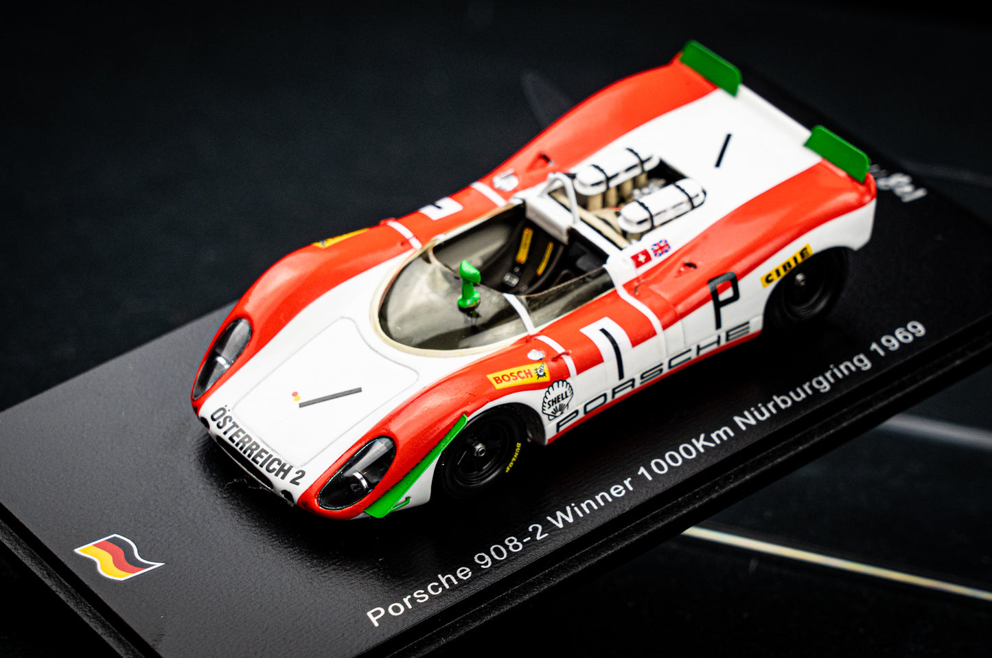 Porsche 908-2 #1 lim. 500 Stk. J. Siffert / B. Redman - Winner 1000km Nürburgring 1969 - Spark 1:43