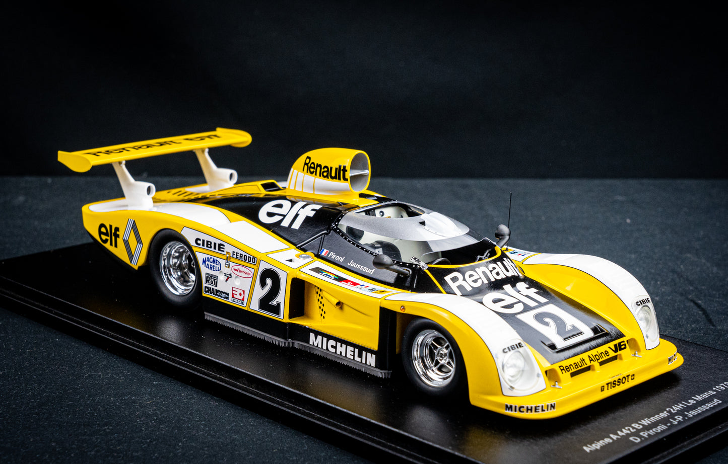 Renault Alpine A442B #2 Pironi / Jaussaud - Sieger 24h LeMans 1978, Spark 1:18