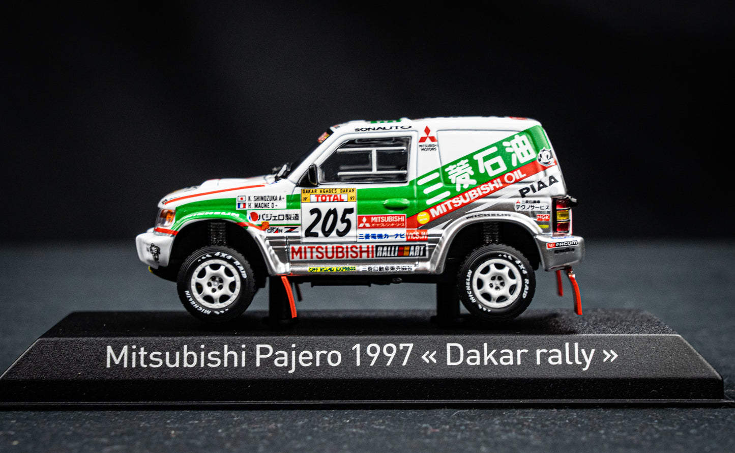 Mitsubishi Pajero #205 K. Shinozuka / H. Magne - Sieger Rallye Paris Dakar 1997 - Norev 1:43