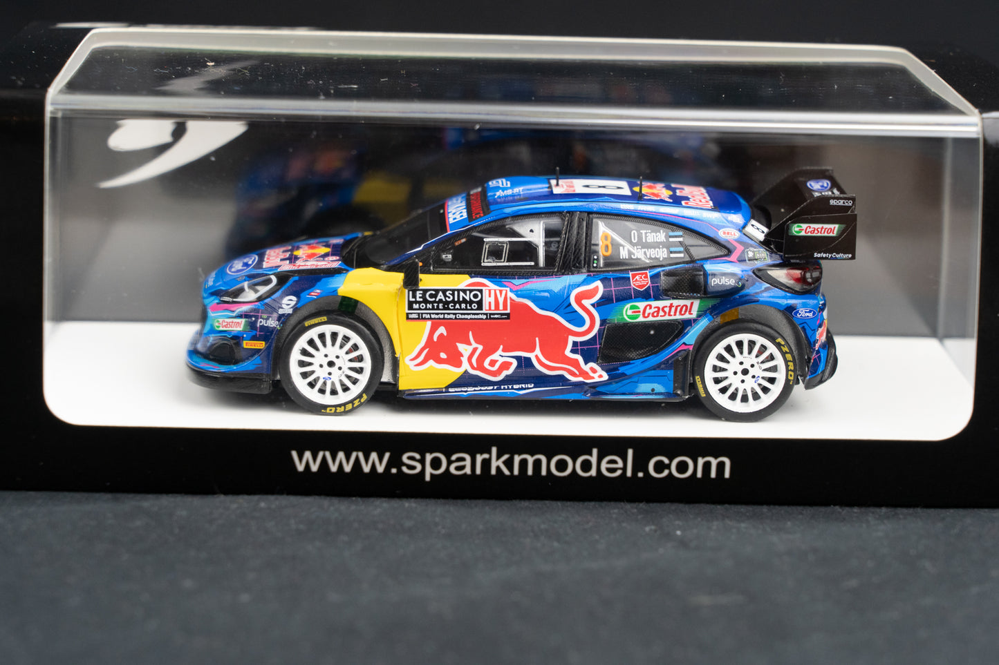 Ford Puma Rallye1 #8 O. Tänak / M. Järveoja - 5th Rallye Monte Carlo 2023 - Spark 1:43