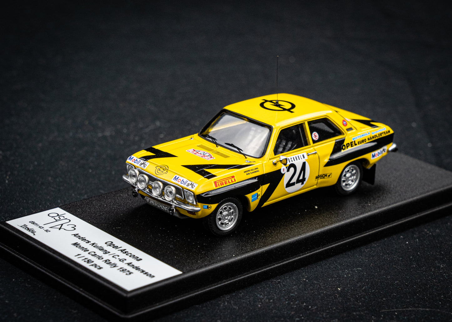 Opel Ascona #24 lim. 1/150 Stk. A. Kullang / C.G. Andersson - Rallye Monte Carlo 75 DSN