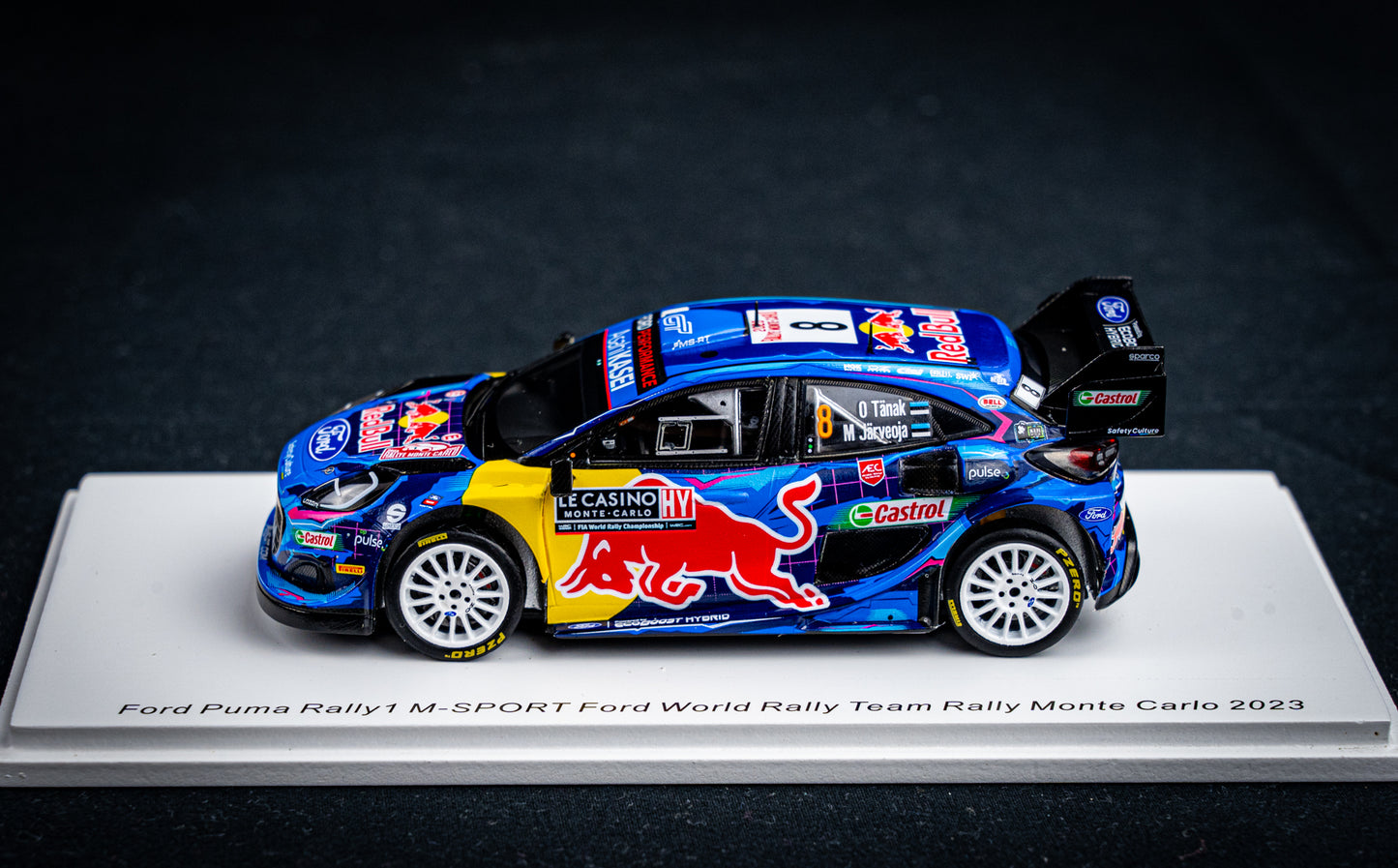 Ford Puma Rallye1 #8 O. Tänak / M. Järveoja - 5th Rallye Monte Carlo 2023 - Spark 1:43