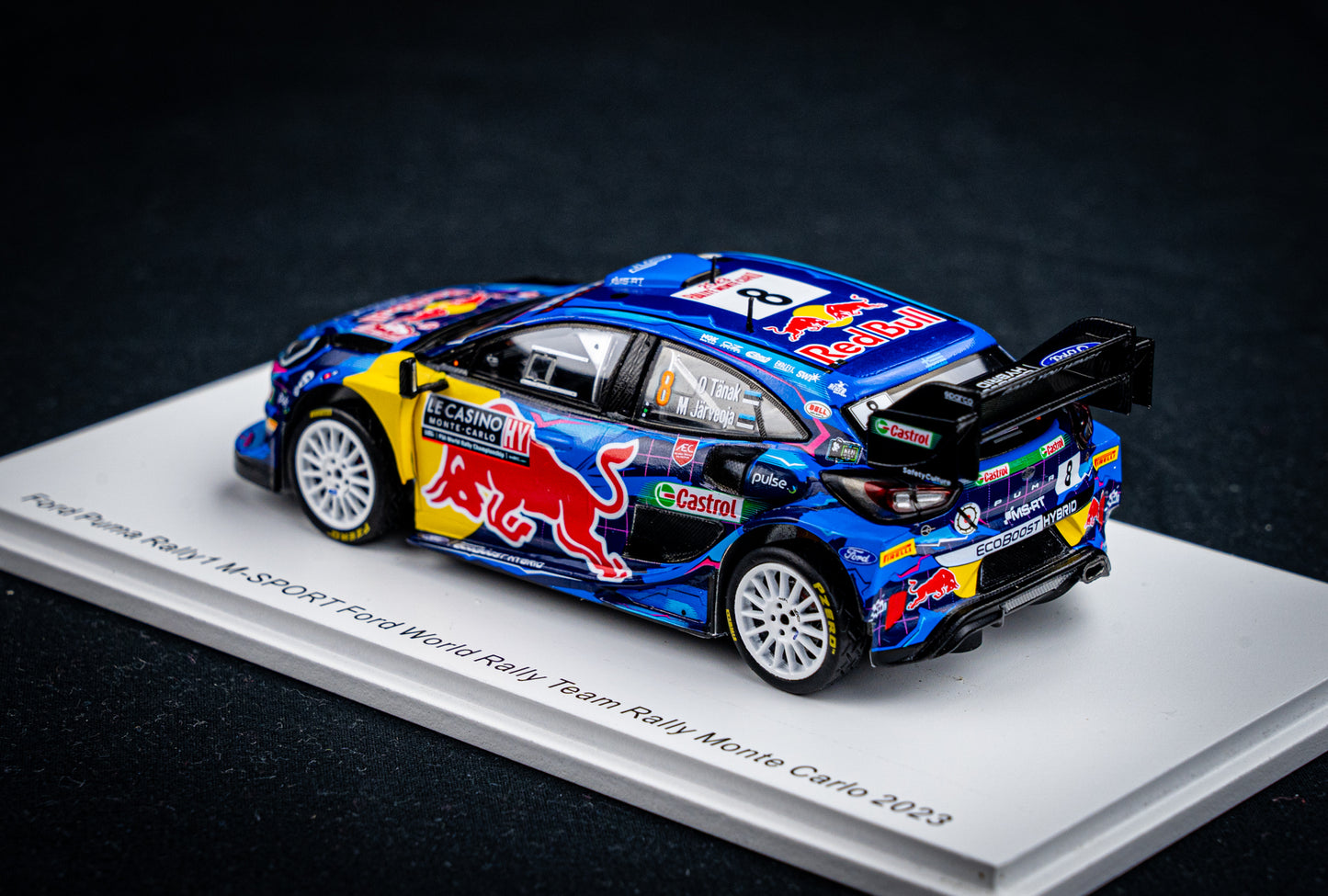 Ford Puma Rallye1 #8 O. Tänak / M. Järveoja - 5th Rallye Monte Carlo 2023 - Spark 1:43