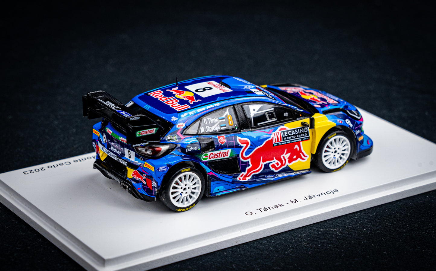 Ford Puma Rallye1 #8 O. Tänak / M. Järveoja - 5th Rallye Monte Carlo 2023 - Spark 1:43