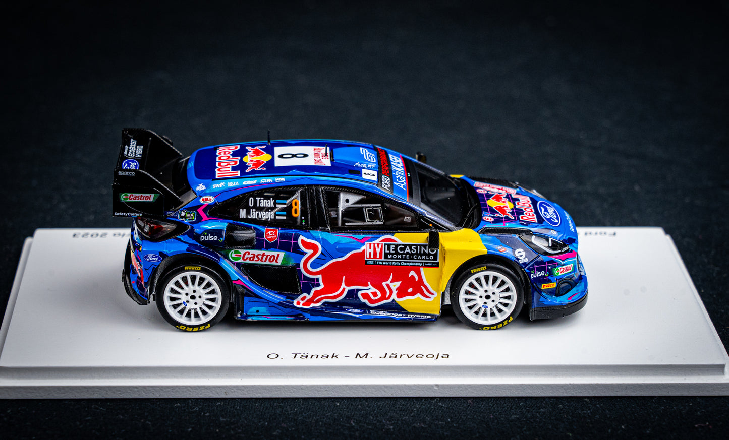 Ford Puma Rallye1 #8 O. Tänak / M. Järveoja - 5th Rallye Monte Carlo 2023 - Spark 1:43