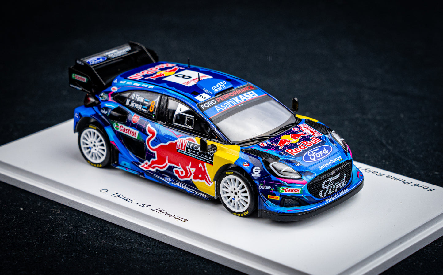 Ford Puma Rallye1 #8 O. Tänak / M. Järveoja - 5th Rallye Monte Carlo 2023 - Spark 1:43