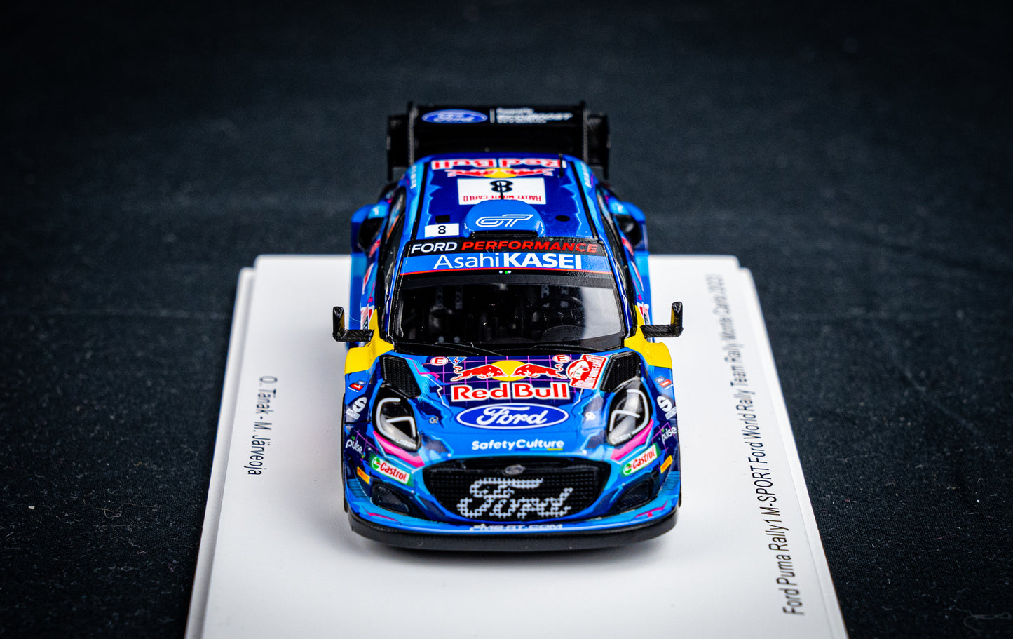 Ford Puma Rallye1 #8 O. Tänak / M. Järveoja - 5th Rallye Monte Carlo 2023 - Spark 1:43